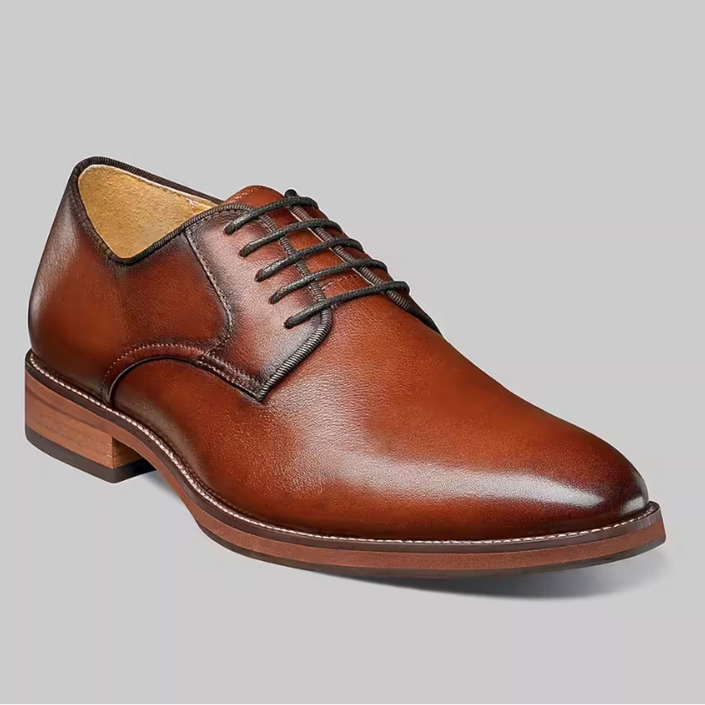 Florsheim Blaze Plain Toe Oxford in Cognac - Men's Size 11.5